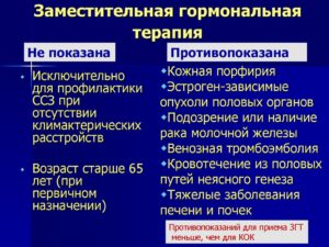 Заместительная гормональная терапия при климаксе