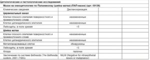 Расшифровка онкоцитологии шейки матки