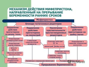 Мифепристон как действует при прерывании беременности