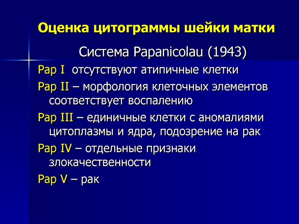 Что называют цитограммой шейки матки