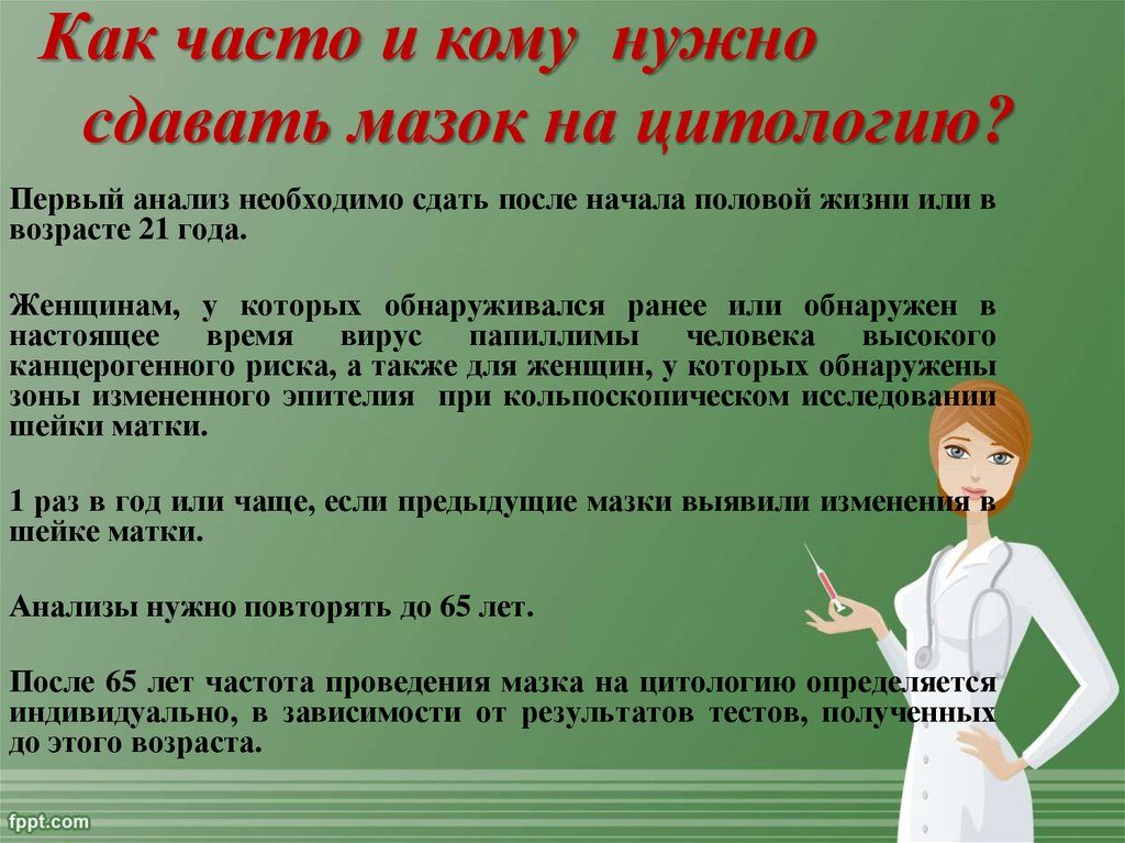 Что такое мазок на цитологию